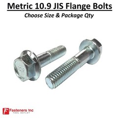 (All Sizes & Qty’s) Grade 10.9 Metric JIS Flange Bolts Zinc Hardened Small Head
