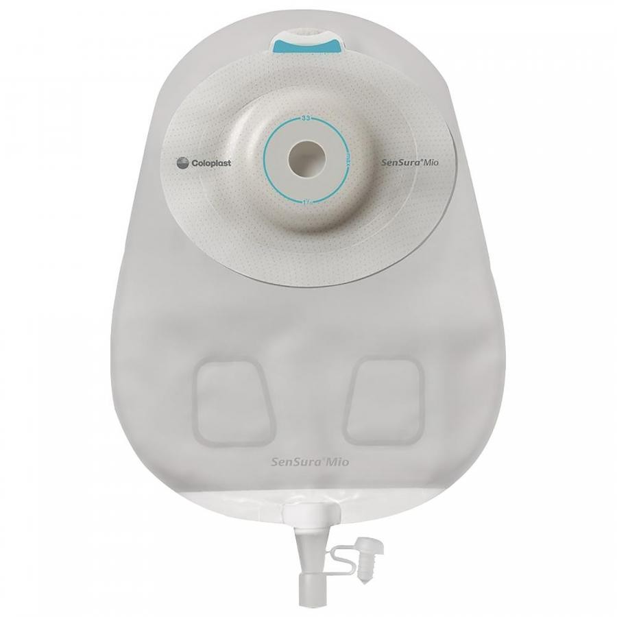 Coloplast SenSura Mio Convex 1PC Drain Urostomy Pouch Ext Wear 10.5″ 1 Stoma 10