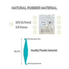3/16 Inch Orthodontic Elastic Rubber Bands, 500 Pack Medium 3.5 Ounce Rubberb…