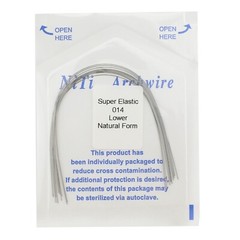 100PCS Dental Orthodontic Arch Wire Niti Natural Form Round Rectangular 16×22 14