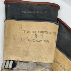1967 CHARCO Rubber Lineman Gloves w/Allied B-11 Leather Protectors Display Only
