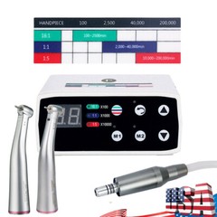 Dental Brushless LED Electric Micro Motor/1:1 1:5 Contra Angle Handpiece UPS
