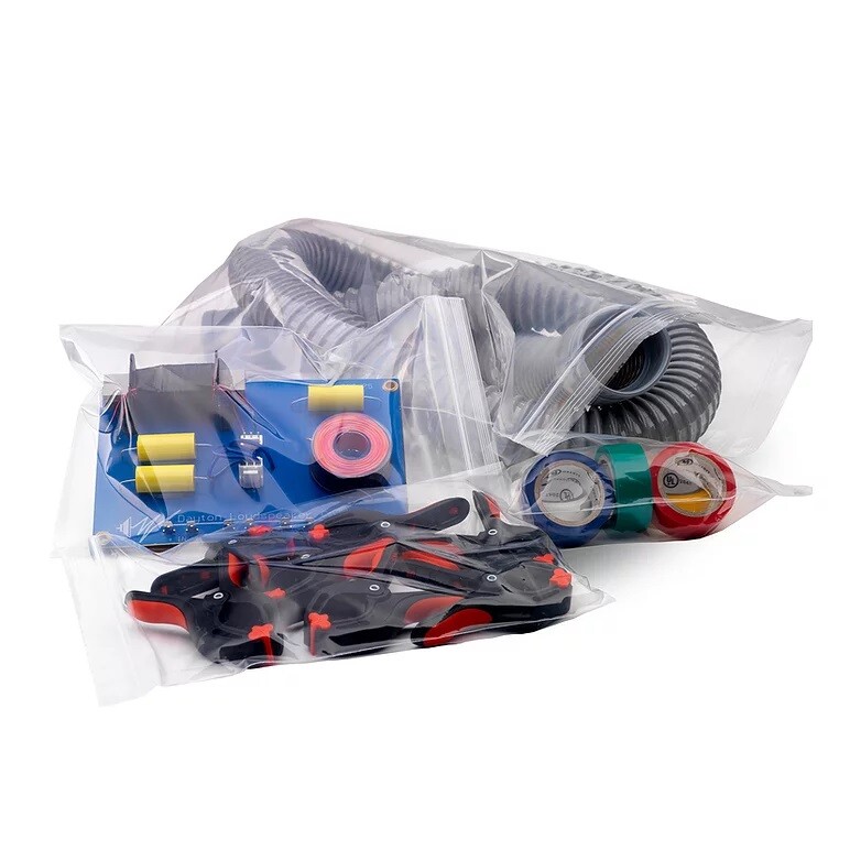 500 Reloc Zippit Assorted 10×10″ 10×13″ 12×15″ 13×15 13×18 2Mil Clear Zipper Bag