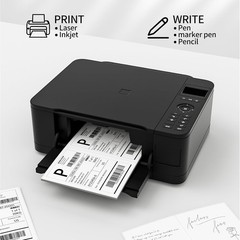 50 Half Sheet Address Shipping Labels 8.5″x5.5″ Matte Blank Labels Self Adhesive