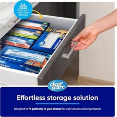 Durable 2 Gallon Resealable Bags – 120 Count with Double Zipper for Freshness