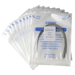 AZDENT Dental Orthodontic Rectangular Stainles Steel Arch Wire Ovoid/Nature Form