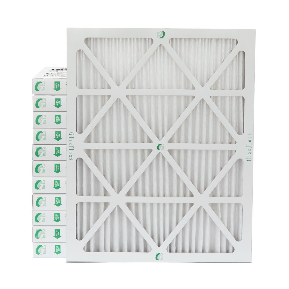 16x20x2 MERV 13 Pleated Air Filters by Glasfloss. 12 Pack