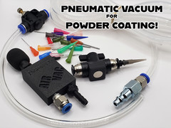 Pneumatic Micro Vacuum for Powder Coating – Easily Remove Powder! Economy Versio