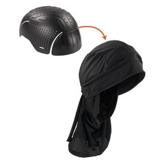 Ergodyne 8941L Bump Cap, Dreadlock Tube, Polyethylene, None Suspension, Fits New