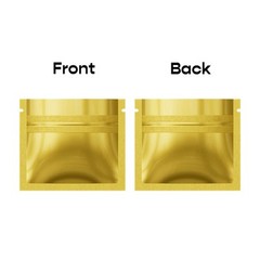 4CustomPrint 100 Glossy 1g Mylar Odor-Proof Resealable Zipper Lock Bags