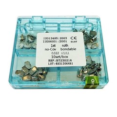 1st Molar Roth 0.022 Bondable Mesh 1 box Dental Orthodontic Single Buccal Tubes