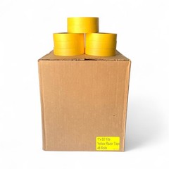Lot Of 48 Rolls 1″ X 60 Yrds Fine Edge Yellow Painters Masking Tape NOT FOR AUTO