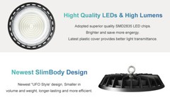 6 Pcs UFO Led High Bay Light 500W Commercial Industrial Warehouse Factory Light