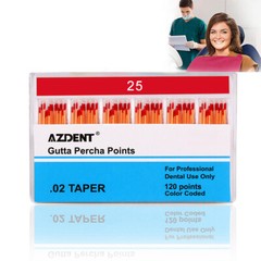 AZDENT Dental Endo Root Canal Gutta Percha Points / Absorbent Paper Points 0.02