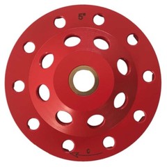 5″ High Performance Diamond Grinding Wheels, #20/25 Grit, 7/8″-5/8″ Arbor