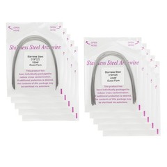 Dental Orthodontic Arch Wires Niti Stainless Steel Ovoid Natural Form 100pcs U/L