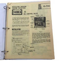 Various Controls Company AP Equip Oil Operating Service Instructions Manuals CC
