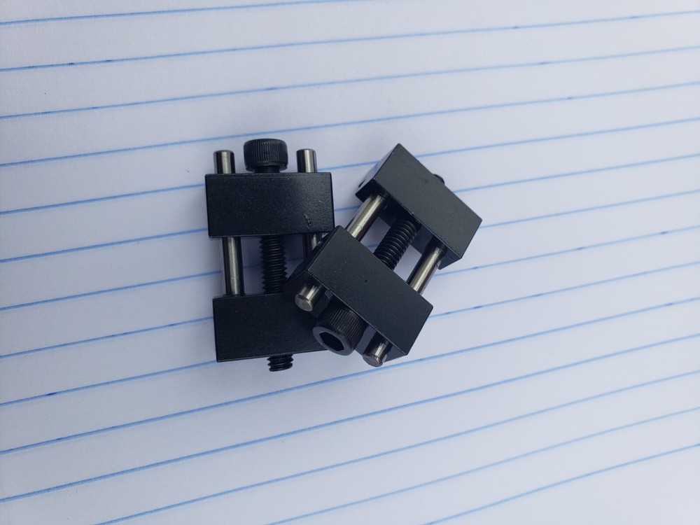 Set of 2 Vise jaw work stop locator for milling vises. Made in USA 3/8″ To 1″