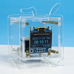 1Set ESP8266 DIY Electronic Display Mini Clock Kit With Shell Soldering Project