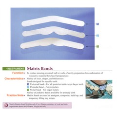 144X EASYINSMILE Dental Tofflemire Stainless Steel Matrix Bands0.015’0.04mm #1-4