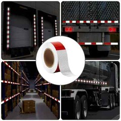 Conspicuity Tape DOT-C2 Approved Reflective Trailer Red White 2”x150’ -1 Roll