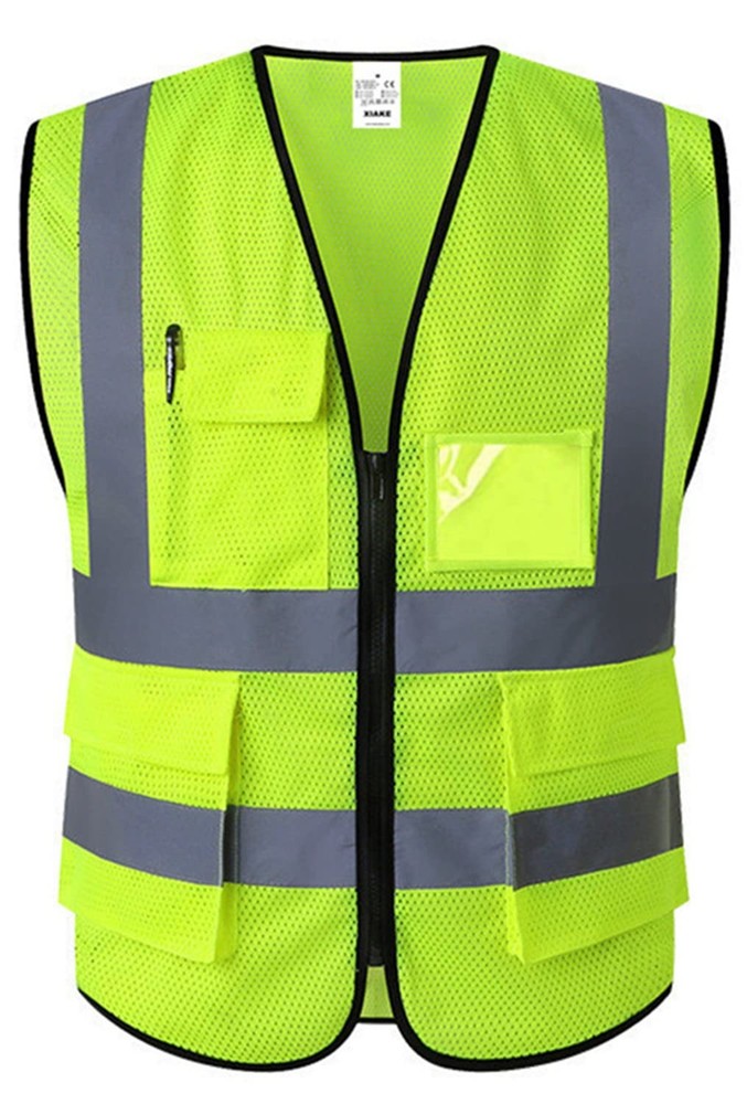 5 Pockets Mesh High Visibility Reflective Safety Vest for Men and Women Work …