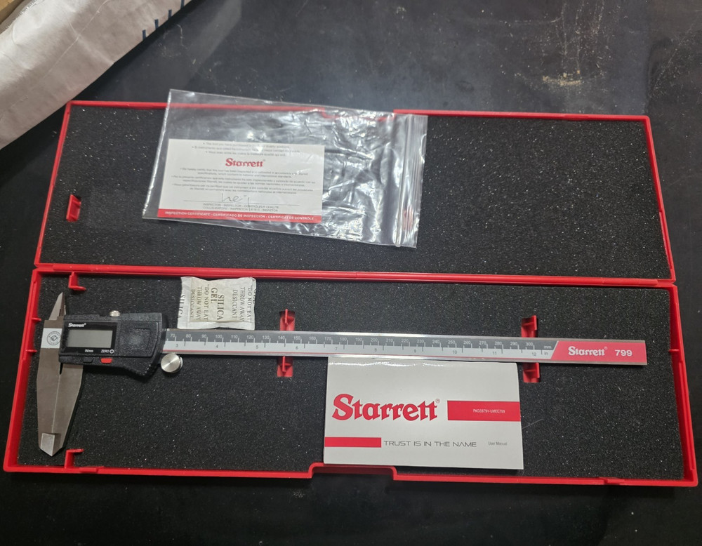 Starrett 799 IP67 24 in Digital Caliper, 0-24 in Range, 0.0005 in Res