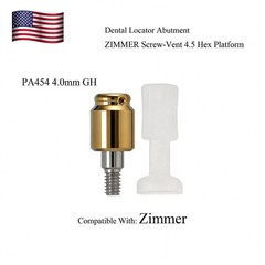 US Dental Zest Locator Abutment for Zimmer Screw-vent 4.5 Internal-Hex Platform