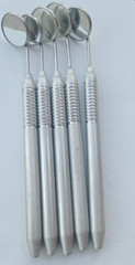 Dental Mouth Mirror #5 Unique Hollow Handle Dental Instruments Dentist 10 PCS