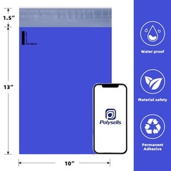 1000 10×13 Poly Mailers Envelopes Self Sealing Shipping Mailer Purple POLYSELLS