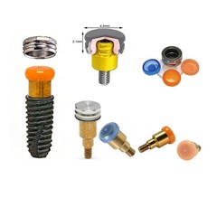 8Pcs Dental Locator Male Cap Implant Attachment Inserts Fit ZEST Anchors locator