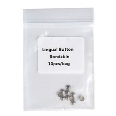 1bag AZDENT Botones linguales adhesivos de ortodoncia dental Base redonda