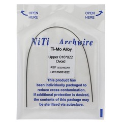 1-100Pcs Dental Orthodontic TMA Arch Wire Ti-Mo-Alloy Rectangular Ovoid/Natural