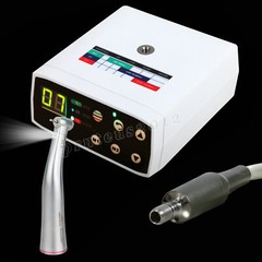 NSK Style Dental Brushless LED Electric Micro Motor/1:5 Fiber Optic Contra Angle