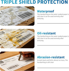 Fanfold 4 X 6 Direct Thermal Labels White Perforated Shipping Labels, 1000 Label