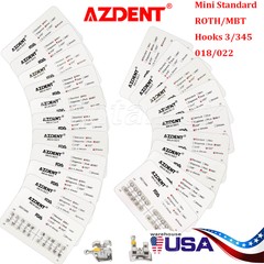 10*Dental Orthodontic Brackets Braces Mini Standard ROTH/MBT 018 022 Hooks 3/345