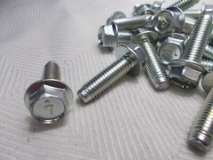 M8 8mm X 1.25 Coarse X 25mm Thread Hex Flange Head Bolt Lot Of 25 Bolts