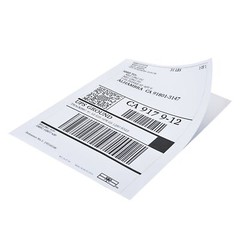 50 – 1000 Half Sheet 8.5 x 5.5 Shipping Labels 2 Per Sheet Self Adhesive Paper