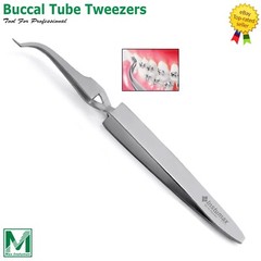 Dental Buccal Tube Tweezers Slim Orthodontic Bracket Holding Placing CE
