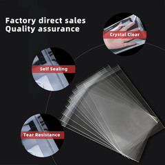 Self Sealing Cellophane Bags, Clear Resealable Bags for Packaging Shirt, 10X14 I