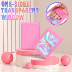 Holographic Mylar Bags Smell Proof Food Storage Zip Seal Foil Pouch Candy Bag