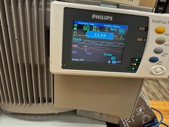 Philips IntelliVue MP70 Monitor w/ G5 Gas & X2 Transport ECG NIBP IBP SpO