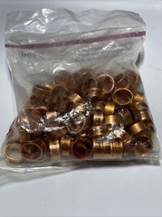 Bag of 100 Sioux Chief PEX Crimp Ring 1/2” Annealed Copper 649×2 USA SDR 9 PEX