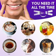 Teeth Whitening Pen 6 Pack, Professional Purple Teeth Whitening Gel for Rapid St
