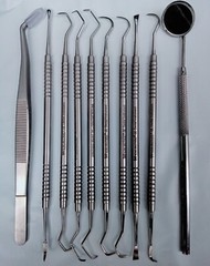 Dental Composite filling Carvers Restorative Double ended Instruments Set of 10