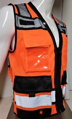 Surveyor Two Tone Safety Vest ANSI/ ISEA 107-2015 Approved (XSmall to 5XL)