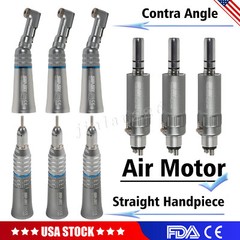 NSK Style Dental Slow Low Speed Handpiece Straight Contra Angle Air Motor 4/2H