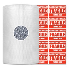 2 Rolls 3/16″ Bubble Cushion Wrap 30’x12″ Wide Each Roll Perforated Every 12″