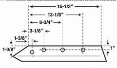 FF144RS Ford 14″ 4 Bolt Heat-Treated Plow Point Ribbed Plowshare Plow Share