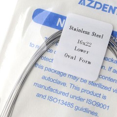AZDENT 10pcs Dental Orthodontic Stainless steel Arch Wire (rectangular)